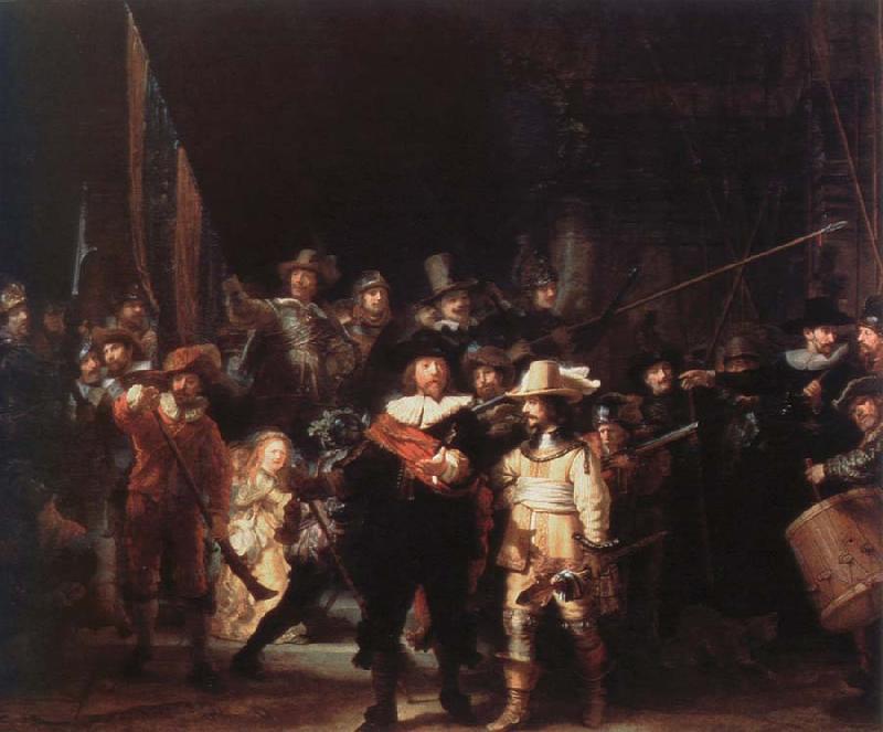 Rembrandt van rijn the night watch Germany oil painting art